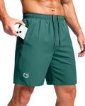 G Gradual Men's Athletic Running Shorts - Quick Dry Workout Gym Shorts with Zipper Pockets | 7"/5"/9" Sizes