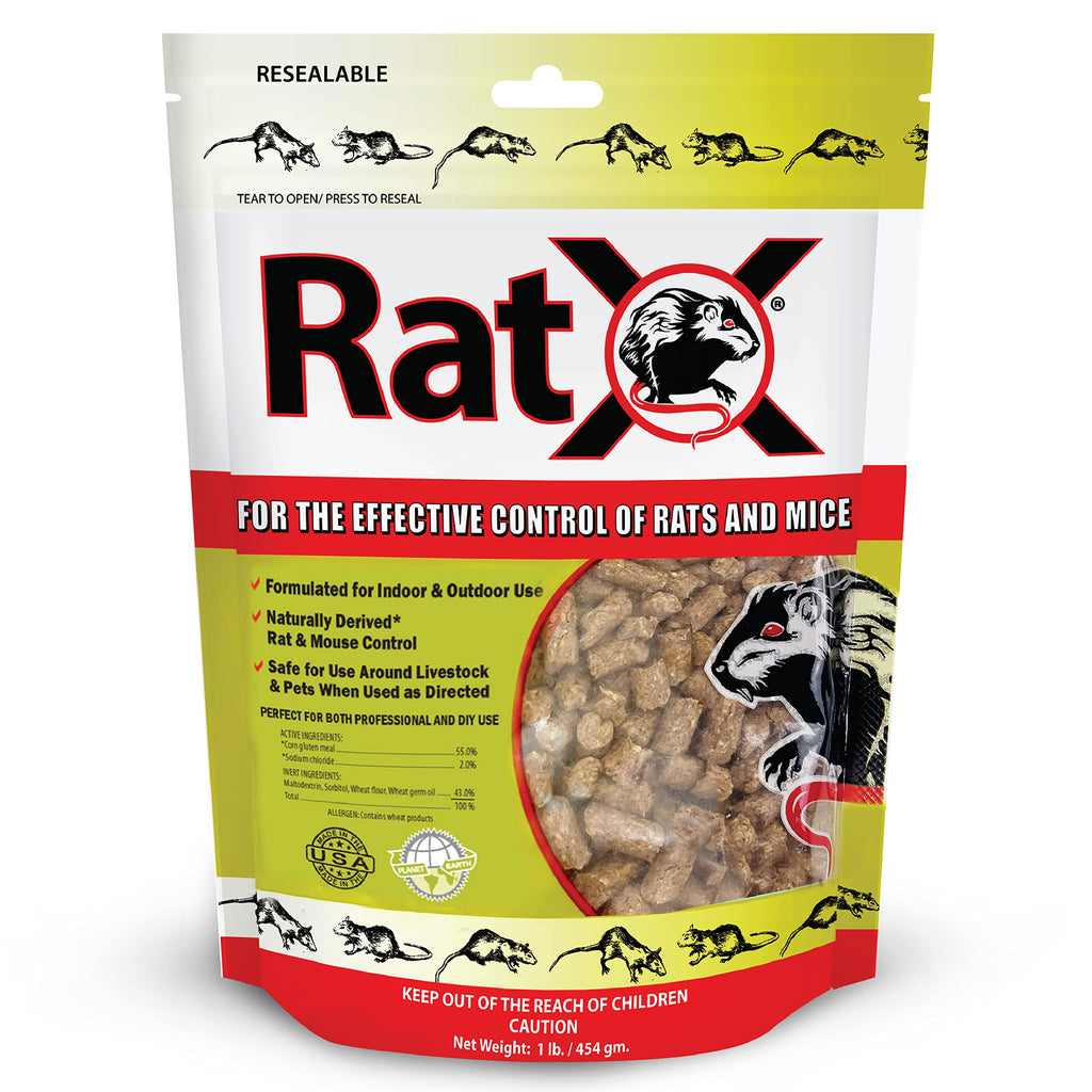 RatX All-Natural Humane Rat and Mouse 1 lb. Bag - EcoClear Products 620101