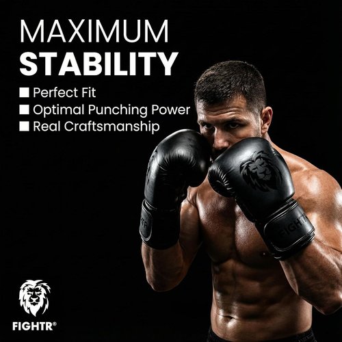 FIGHTR® Boxing Gloves - Maximum Protection & Stability for Boxing, MMA, Muay Thai | Sizes 8-16 oz