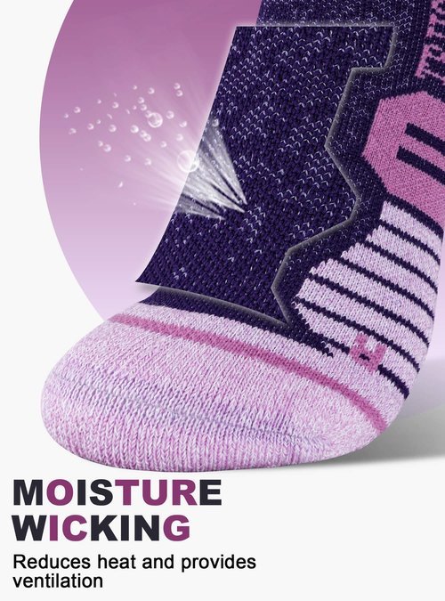 Trusiel Women Ankle Compression Athletic Running Socks No Show Low Cut 5 Pairs