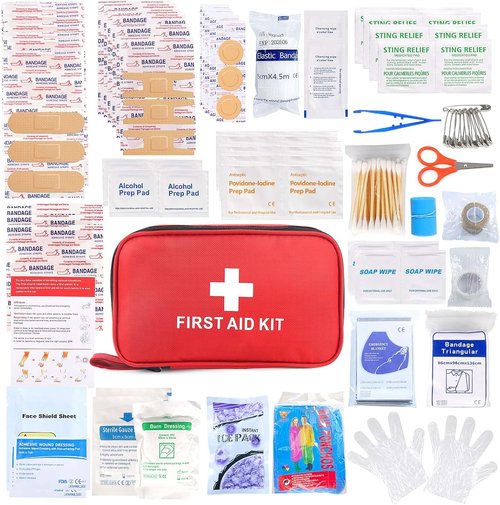 First Aid Kit | 194-Piece Emergency Kit for Hiking, Camping, and Outdoor Survival - Compact & Versatile