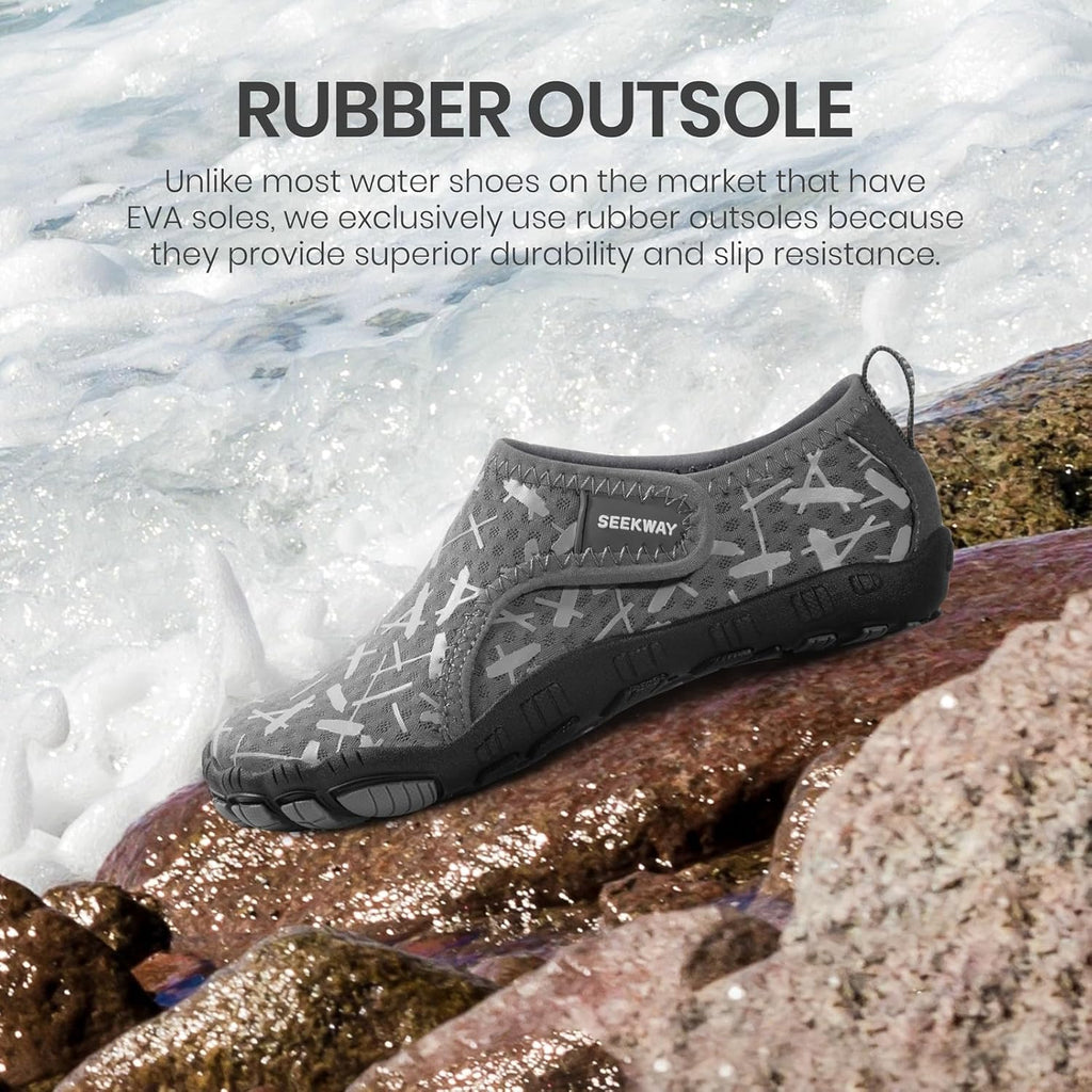 SEEKWAY Barefoot Water Shoes for Kids - Quick-Dry Non-Slip Sand Shoes for Hiking & Swimming | Toddler Sizes