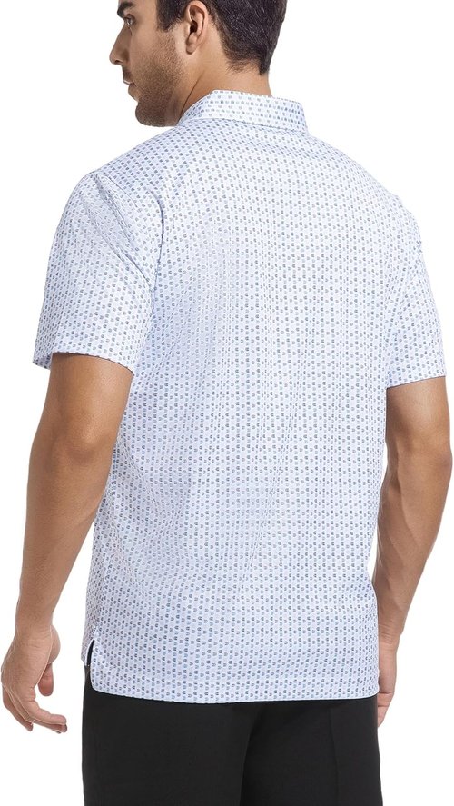 Esabel.C Men's Golf Shirts - Moisture-Wicking Short Sleeve Performance Polo | Active Fit, Stretch Design