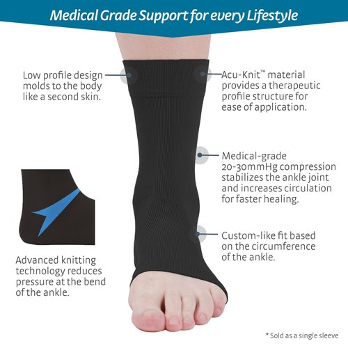 medi Seamless Knit Ankle Support - sprains, rheumatic & osteoarthritis condition Beige M