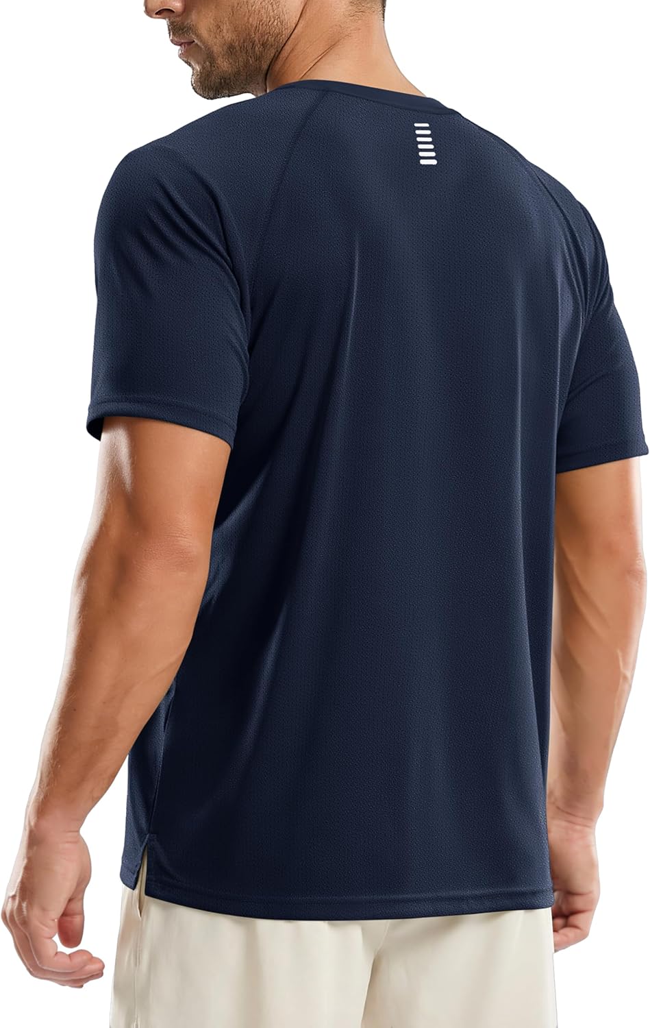 TACVASEN Men's Athletic Workout Shirt - Moisture-Wicking Dry Fit Short Sleeve Gym Tee