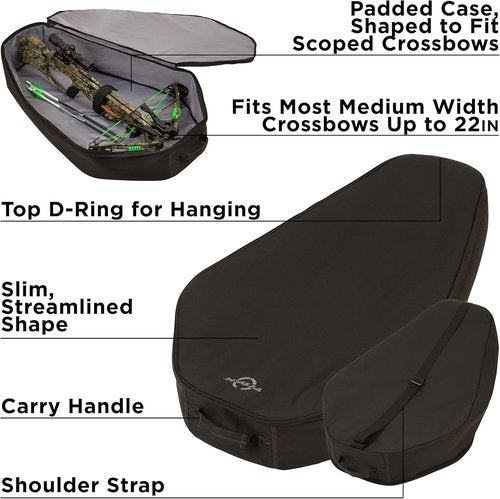 Allen Company Titan Cobra Crossbow Case - Durable Black Design for Standard Limb Scoped Models