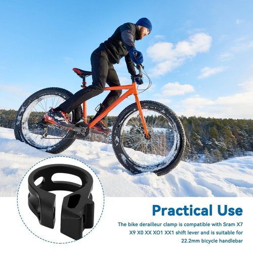 Bike Shifters Clamp 22.2mm Aluminum Alloy Bicycle Clamp Brake Shifter Clip Trigger Assembly for SramX7/X9/X0/XX/XO1/XX1 Mountain Bike Accessory