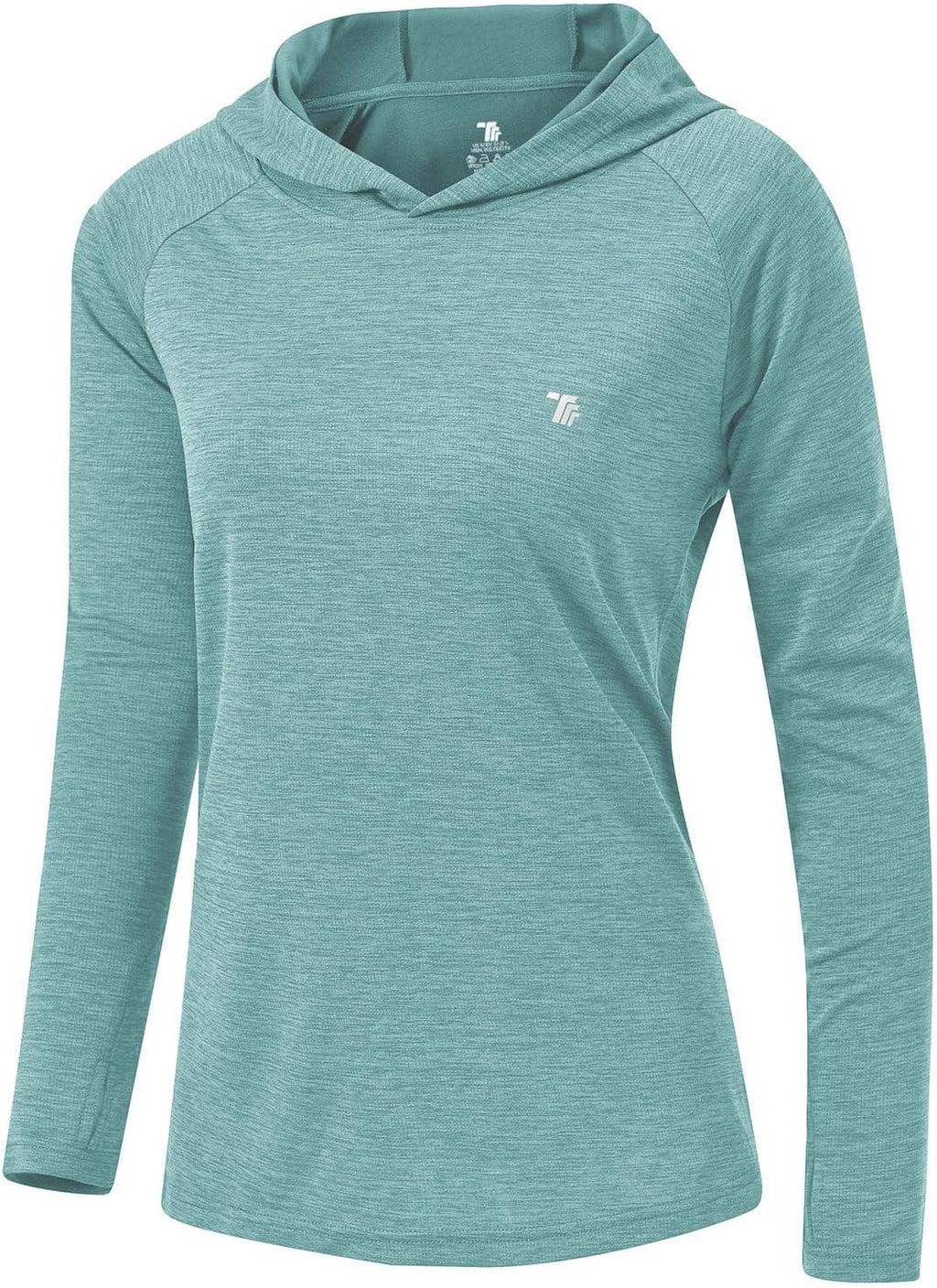 TBMPOY Women's UPF 50+ Sun Protection Hoodie - Lightweight Long Sleeve Fishing & Hiking Shirt