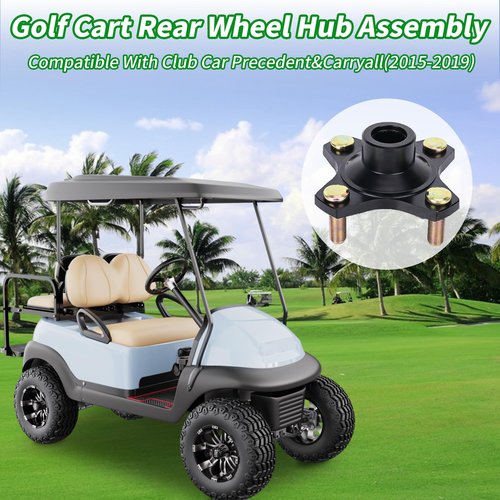 10L0L Golf Cart Rear Wheel Hub Assembly Compatible with Club Car Precedent, Carryall, EX40 Engine 2015-2019 Golf Cart Models, OEM# 103995001, 1039950-01