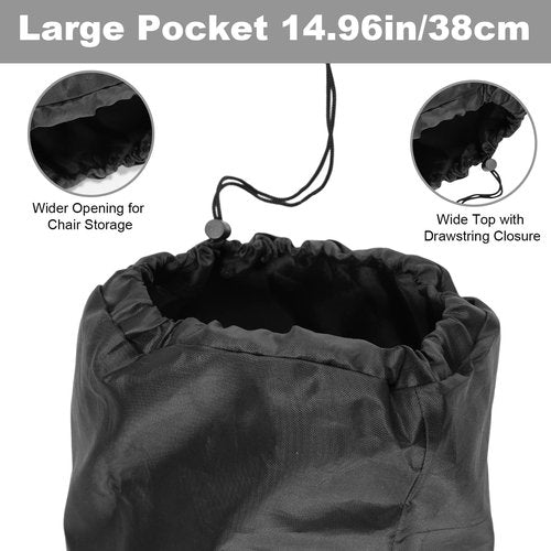 2pcs Camping Chair Replacement Bag, 43.31x14.96in Portable Folding Large Storage Bag with Double-Handle Straps and Drawstring for Hammock Yoga Mat Poles Tent Travel Accessories(No Chair Included)