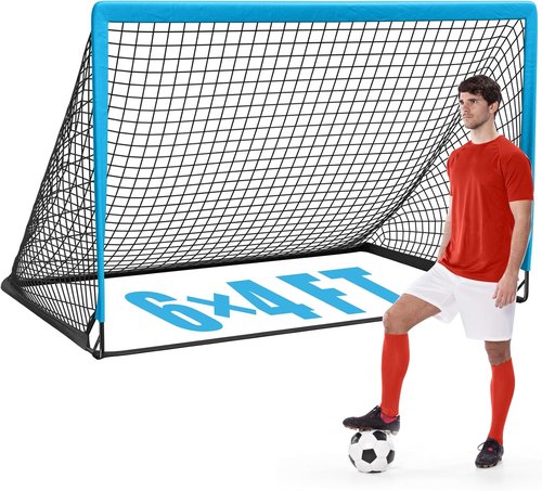 KTRIO Portable Soccer Goal - 6x4 Ft Foldable Net with Carry Bag for Kids & Teens Sports