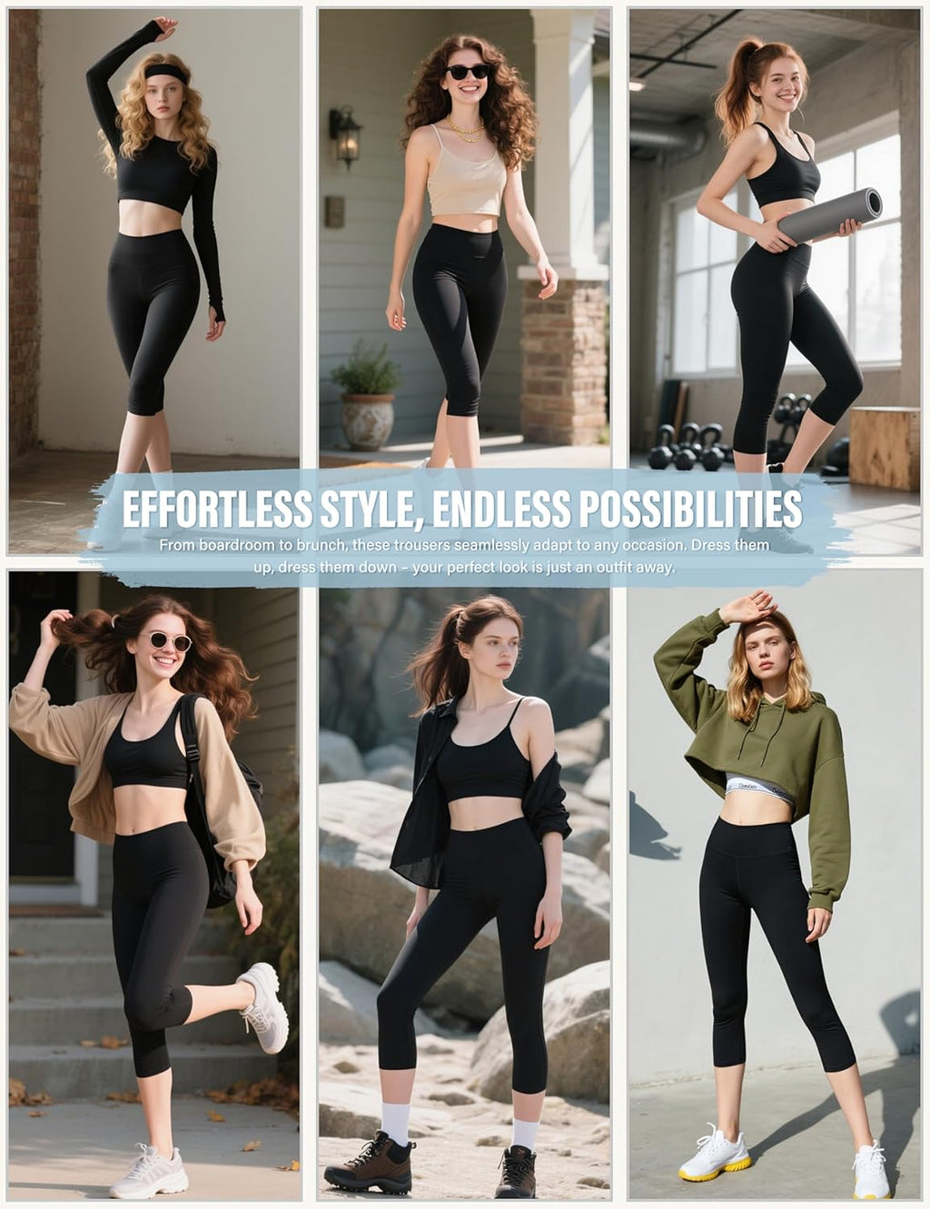 SUNCLOVE High Waisted Leggings - Buttery Soft Tummy Control Yoga Pants for Women | Perfect for Gym & Running