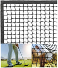 10FT x 10FT Strong Durable Heavy Duty Frequent Use Sports Barrier Net with Around Finished Seam Hitting Practice Nylon Netting High Impact Indoor Outdoor for Golf Baseball Hockey Soccer