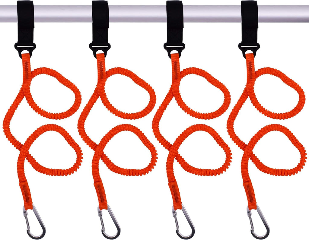 YYST Paddle Leash Holder Tool - Durable Orange Lanyard for Secure Paddle Attachment
