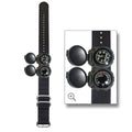 Sun Company ArmArmour 3 - Shielded Wrist Compass and Thermometer Combo with Rugged Tactical Zulu Strap
