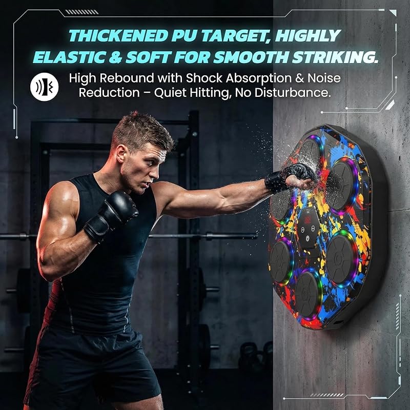 Music Boxing Machine for Adults & Kids – 9 Modes, Bluetooth, LED Display