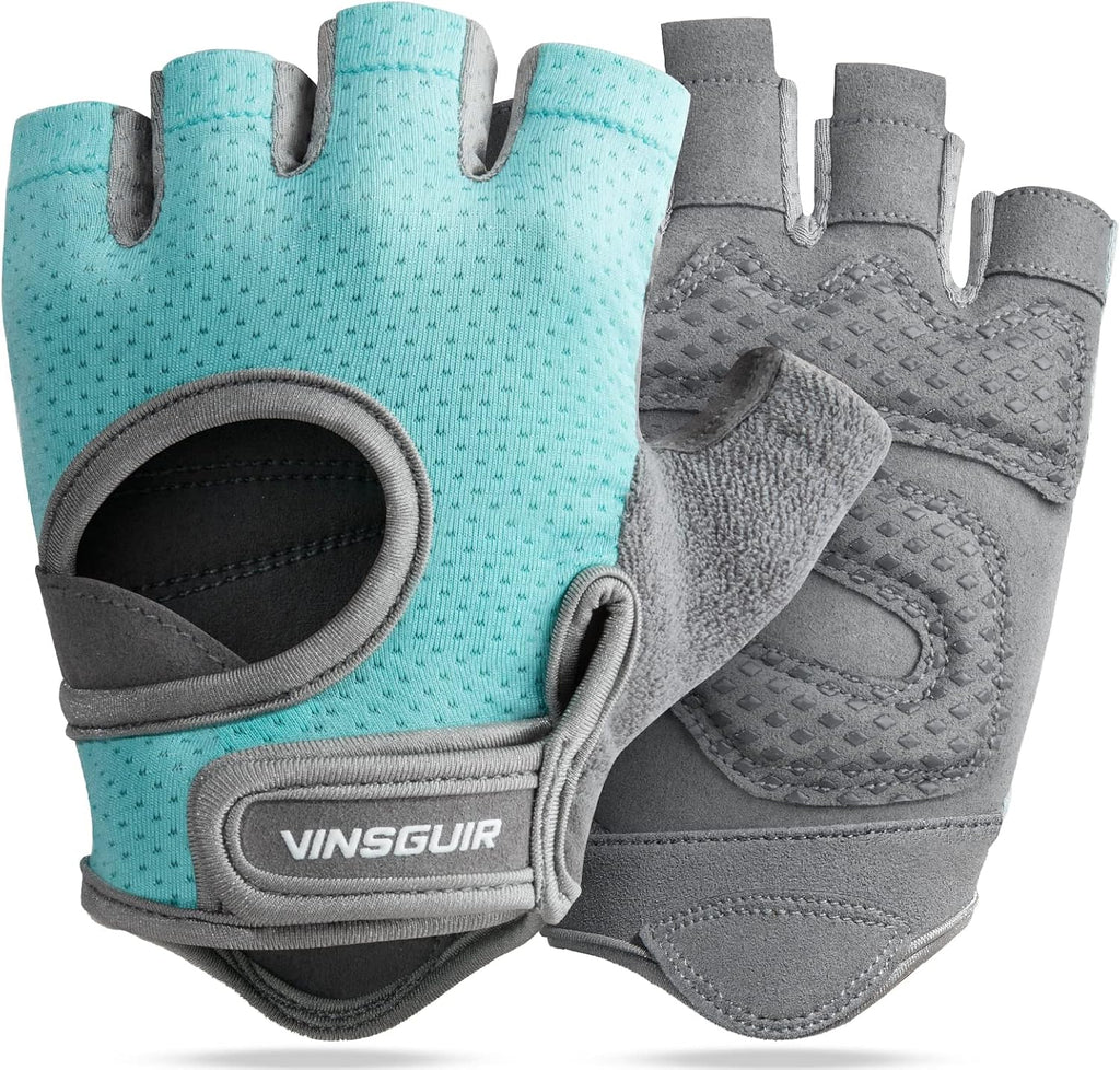 VINSGUIR Workout Gloves - Breathable Weight Lifting Gloves for Gym & Fitness | Excellent Grip & Cushion Pads