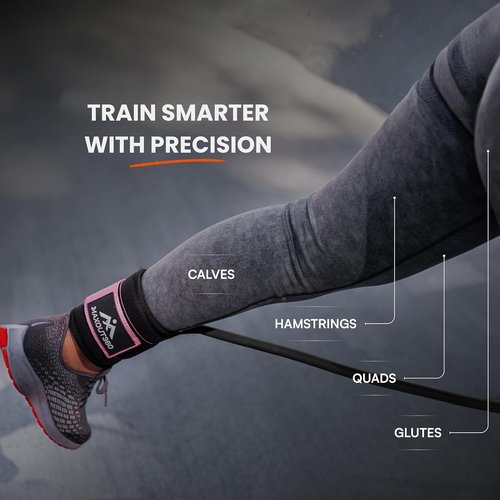 Gym Ankle Straps - Thick Padded Cable Attachments for Booty Workouts & Lower Body Exercises