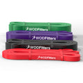 WODFitters Pull-Up Assistance Bands – Premium Resistance Loop Bands for Assisted Pull Ups, Muscle Ups, Strength Training & Mobility – Durable 4 Band Set for Functional Fitness