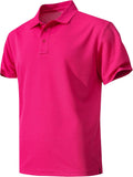 Skiennix Men's Quick-Dry Active Polo Shirt - Short Sleeve Performance for Golf & Casual Wear