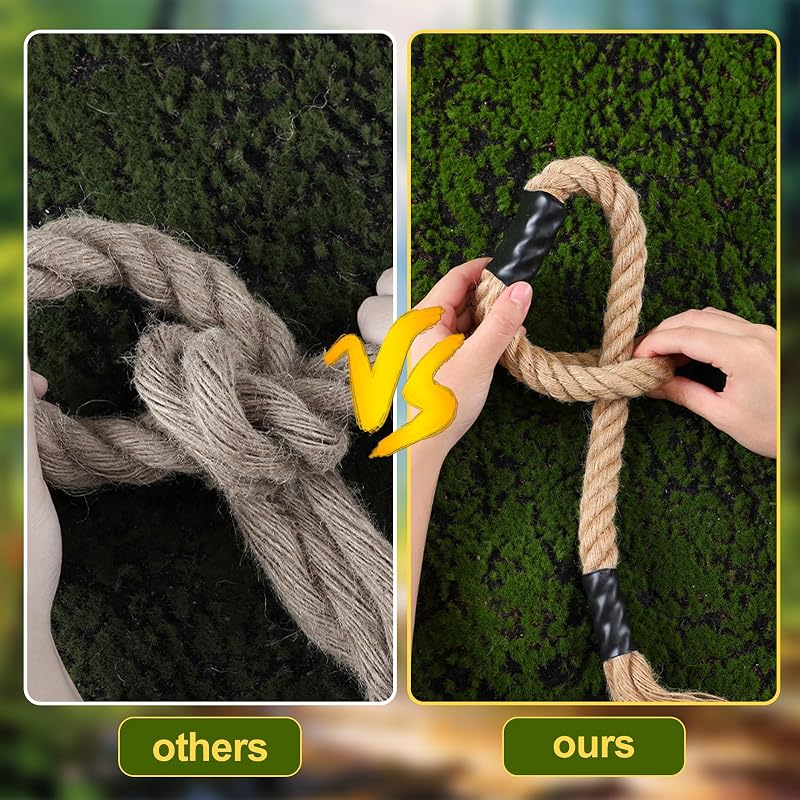 Hemp Mock Rope Scrape for Deer Hunting, 30-Inch (2-Pack) Variation: 2+30 Inch