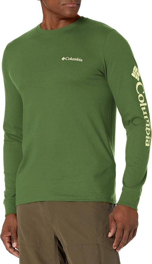 Columbia Men's Americana Saltwater Fish Flag Long Sleeve Shirt - Comfortable & Stylish