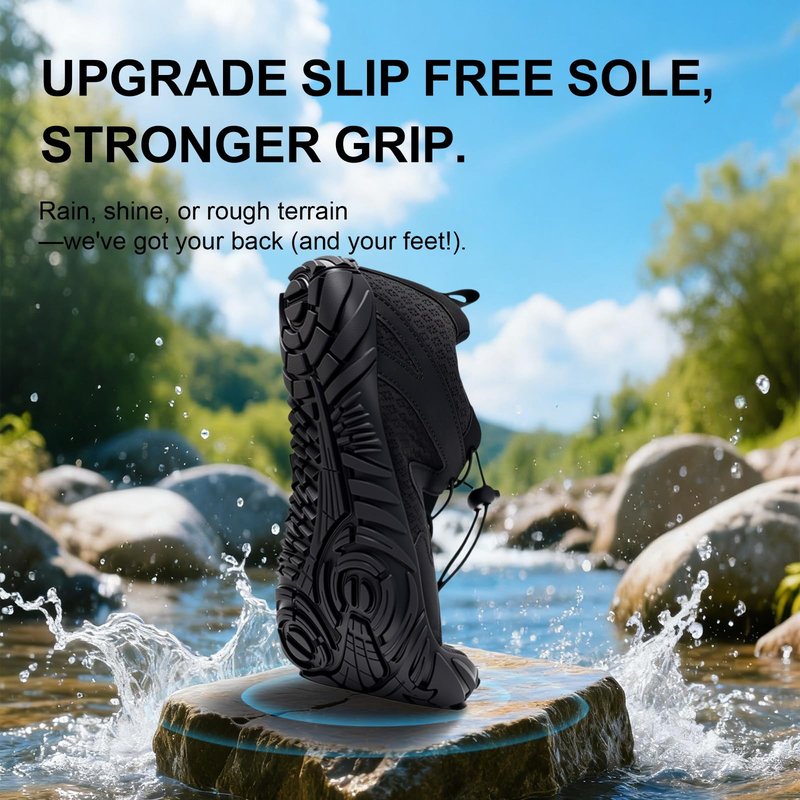 ELETON Barefoot Shoes Women Men Footwear, Wide Toe Box Hiking Zero Drop Non-Slip Quick-Dry River Boat Pool Beach Water Shoes, Lightweight Swimming Running Walking Sneakers Unisex
