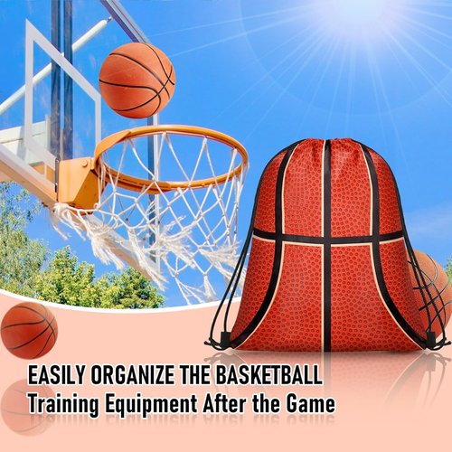 Grneric 14 Pcs Basketball Drawstring Bags - Perfect Party Favors for Sports Teams & Birthdays