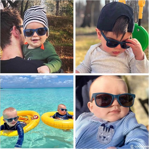 COCOSAND Baby Sunglasses - Flexible Polarized UV Protection for Toddlers 0-24 Months