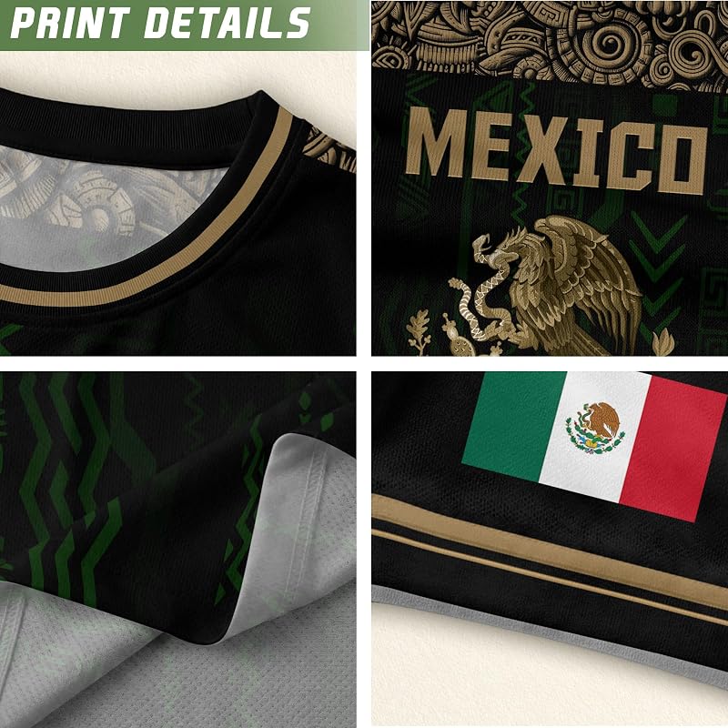 Mexico Soccer Jersey for Men & Women - Ds04+Large - Breathable Unisex Jersey