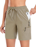 Skiennix Women's Hiking Cargo Shorts - Quick Dry Lightweight Athletic Outdoor Shorts with Zipper Pockets | 5" & 7" Sizes