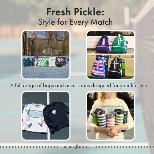 Fresh Pickle Teddi Pickleball Backpack - navy/pink Large Capacity Pickleball Bags for Women, Multipurpose Paddle Case with Multiple Pockets, Stylish Paddle Bag