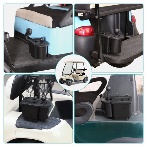 10L0L Golf Cart Ball Washer and Golf Club Cleaner Kit - with Universal Bracket-Removable for Yamaha EZGO TXT RXV & Club Car DS Precedent