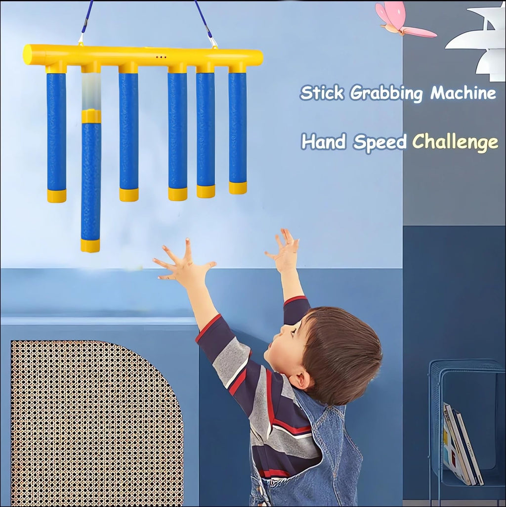 Tendry Reflex Drop Sticks Challenge Game, Hand Eye Coordination Training Toy, Upgrade Remote Control 3 Adjustable Speed