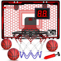 HopeRock LED Indoor Basketball Hoop - Over the Door Mini Hoop with Scoreboard (Variation: LED Lights)