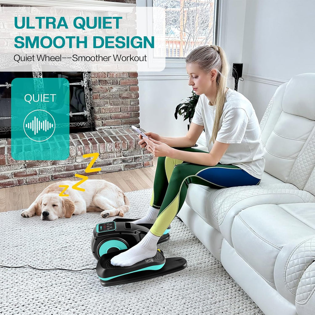 Under Desk Elliptical Machine by [Brand Name] - Adjustable Speed Leg Exerciser for Seniors | Quiet & Portable Mini Trainer