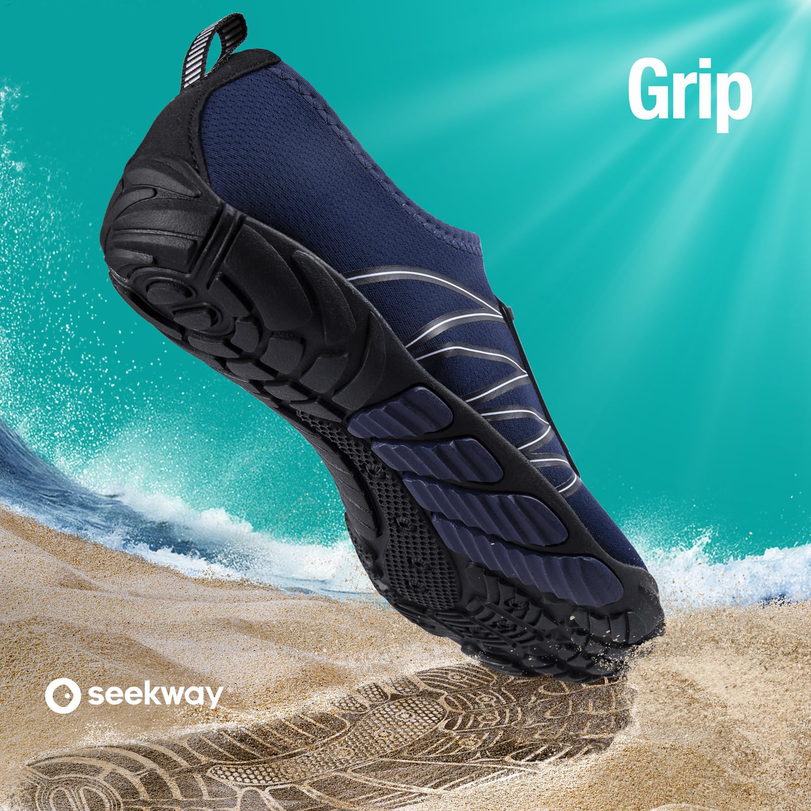 SEEKWAY Water Shoes Men Women Adult Quick-Dry Aqua Sock Barefoot for Beach Swim River Pool Lake Hiking Kayaking Surfing
