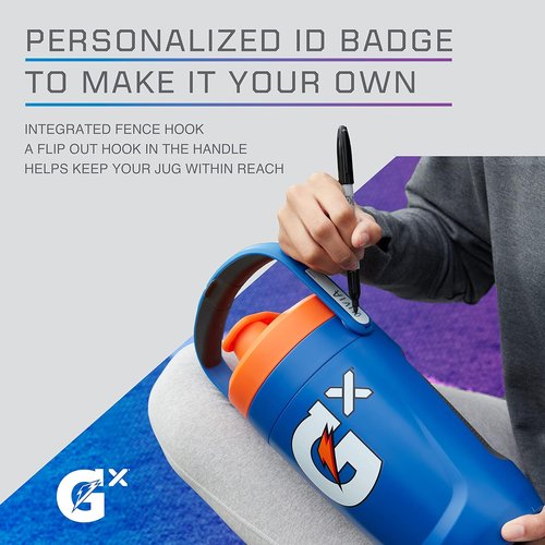 Gatorade Gx Performance Jug - 64oz Leakproof Design with Non-Slip Grip for Athletes | Red