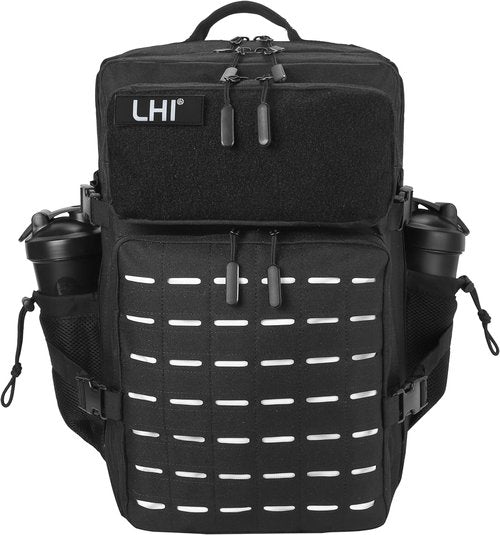 LHI Tactical Military Backpack - Large 25L/45L Molle Army Assault Pack for Hiking & Travel