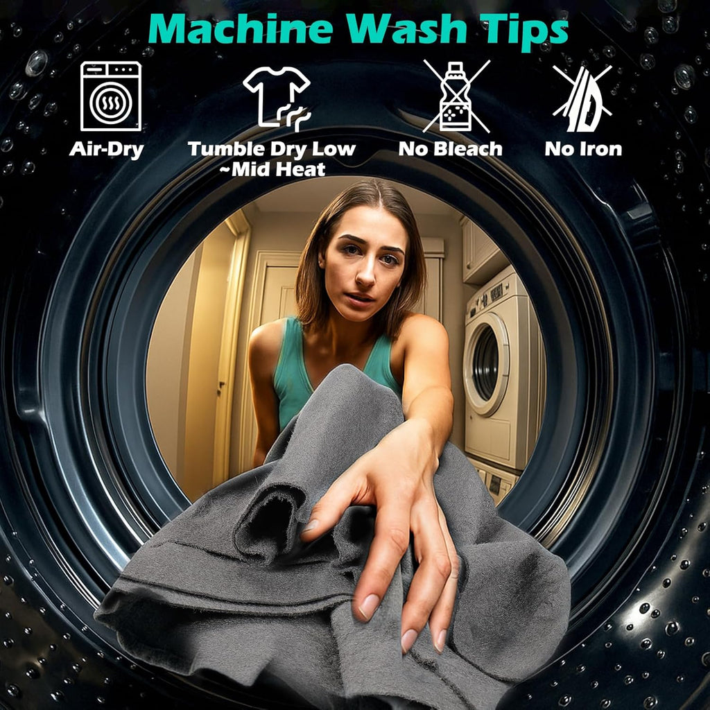 XANGNIER Extra Large Microfiber Car Drying Towels - 4 Pack, Super Absorbent & Scratch-Free Auto Detailing Supplies