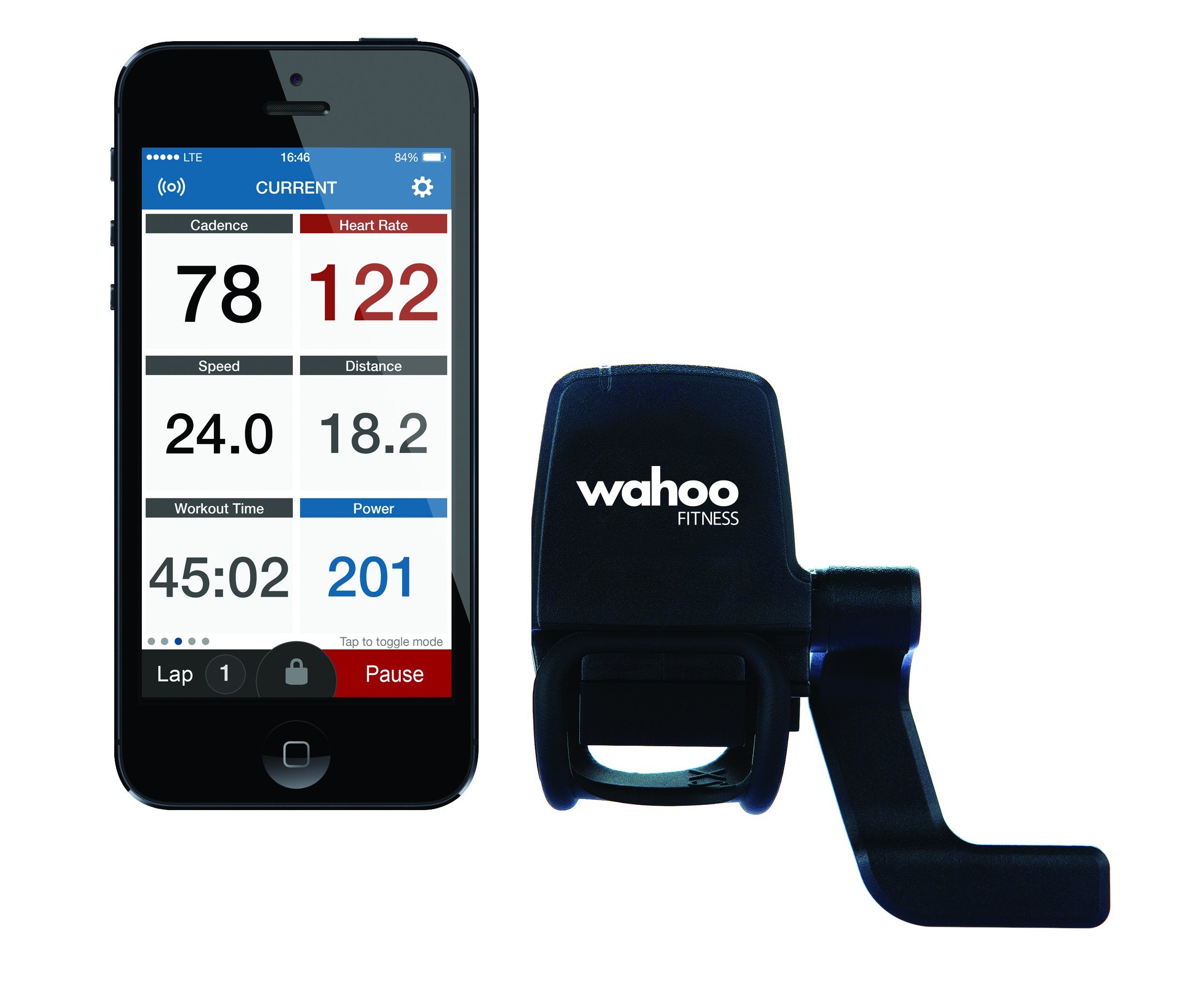 Wahoo Blue SC Cycling Speed Sensor for Road, Gravel and Mountain Bikes