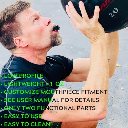 Maximus Lung Trainer Device | VO2 Max Trainer for Endurance Training, Breathing Exercise & Lung Capacity, Portable Resistance Exerciser for Supporting Fitness & Oxygen