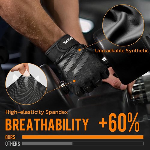 ATERCEL Gym Workout Gloves - Lightweight Weight Lifting Gloves with Excellent Grip for Men & Women | Ideal for Training, Cycling & Climbing