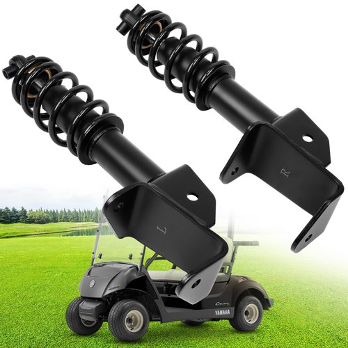 Yamaha Front Shocks Absorbers Set Fit Yamaha G29 Drive 2007-2016 Golf Cart Passenger and Driver Side OEM JW2-F3390-00-00 JW2-F3350-00 (Black)