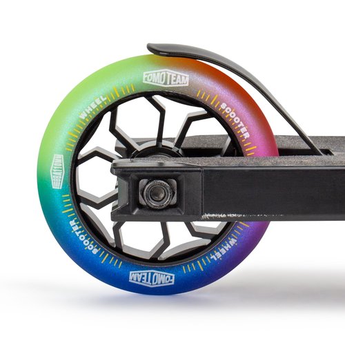 Pro Stunt Scooter Wheels 110mm24mm Watercolor Effect with ABEC-9 Bearings Installed 2-Pack Scooter Replacement Wheels (multicolor)