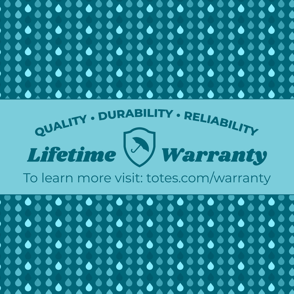 Totes Auto Open Large Vented Windproof Golf Umbrella with UV and Water Repellent Protection