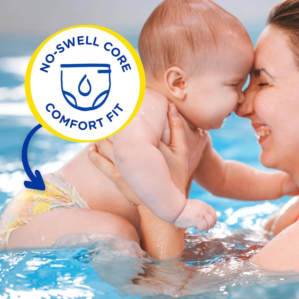 Pampers Swim Diapers - Splashers for Baby - Gap-Free Disposable Swimming Pants | Size 2-3, 20 Count