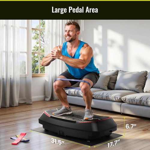 FLYBIRD Vibration Plate - Adjustable Speed Exercise Machine for Muscle Toning & Weight Loss | Full Body Workout