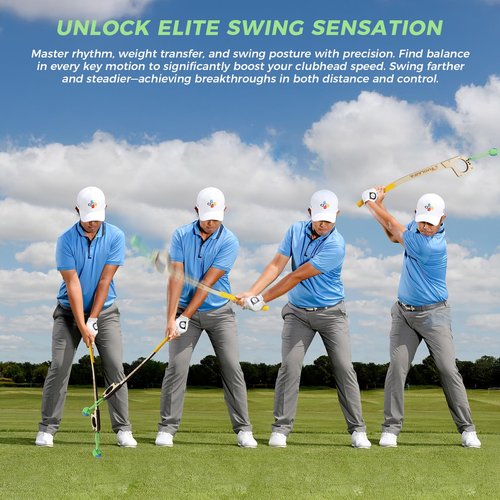 Golf Swing Training Axe Swing Tempo Distance Enhancer, Beginner Friendly Golf Training Aid for Indoor/Outdoor Practice, Builds Muscle Memory Powe