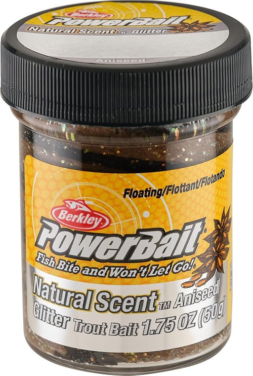 Berkley PowerBait Natural Glitter Trout Fishing Dough Bait - Irresistible Flavor | 1.75 oz